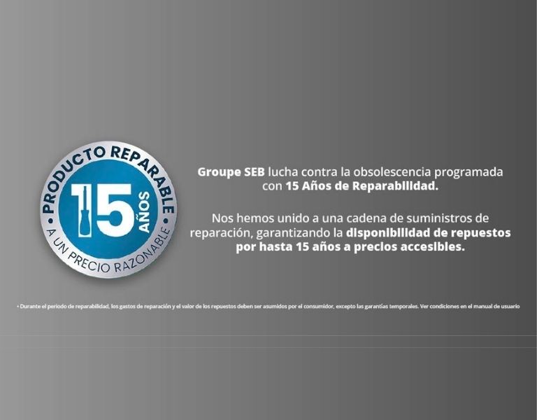 15 Años de reparabilidad en Rowenta