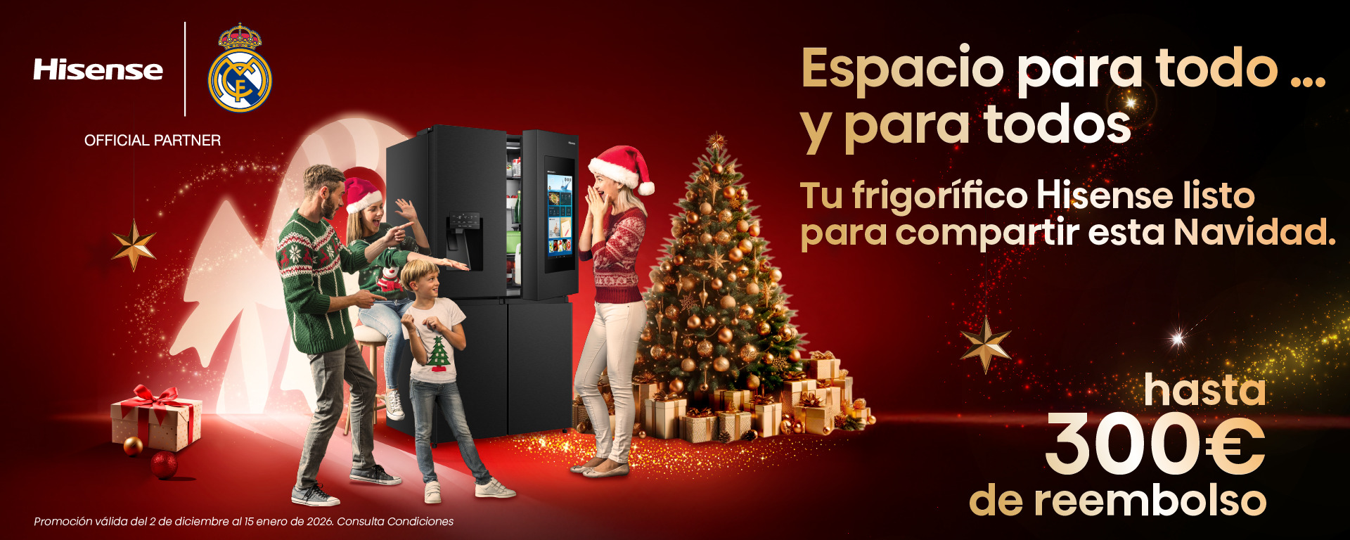 Hasta 300 € de reembolso en frigoríficos Hisense