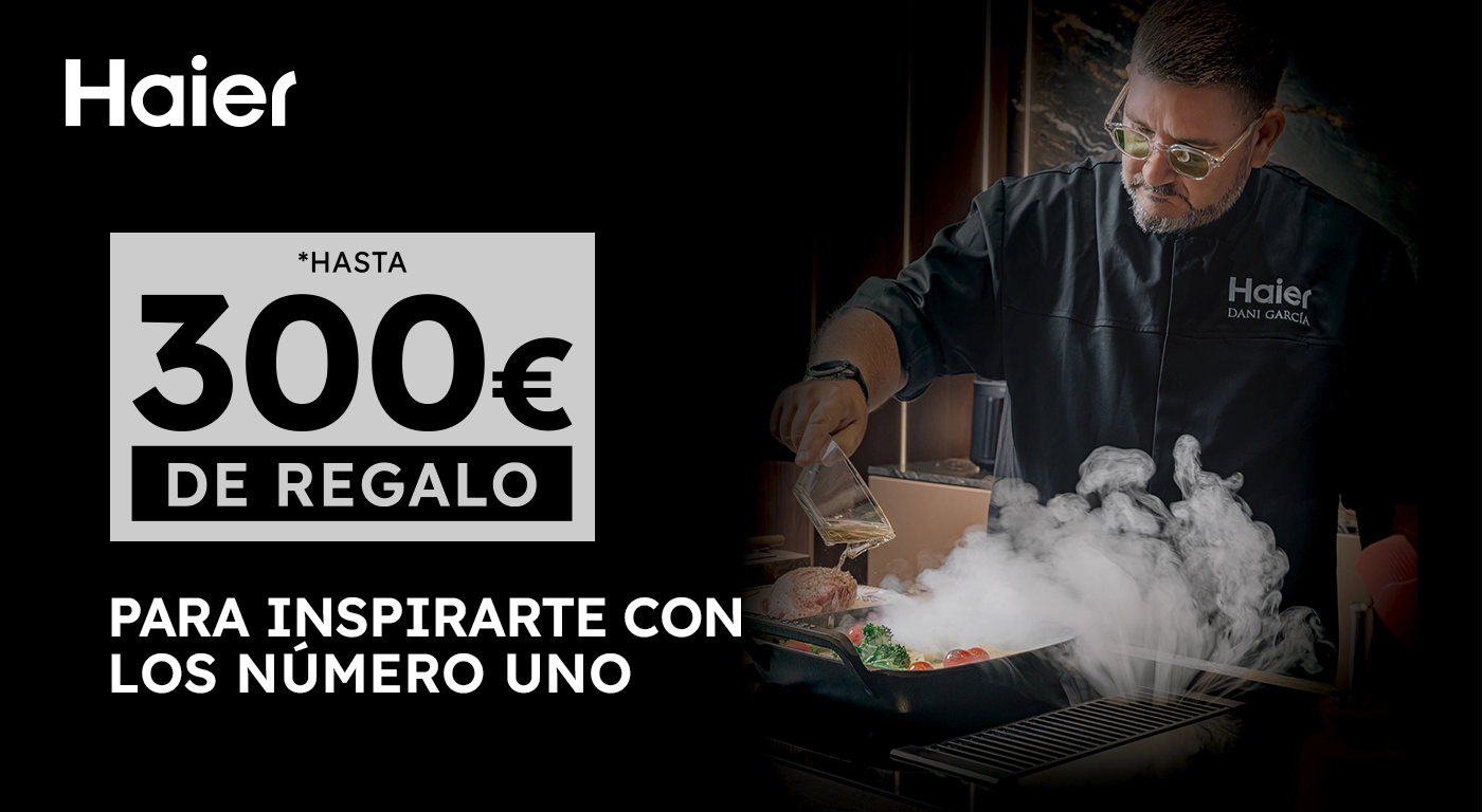 Hasta 300 € de regalo por tus electrodomésticos de cocina Haier