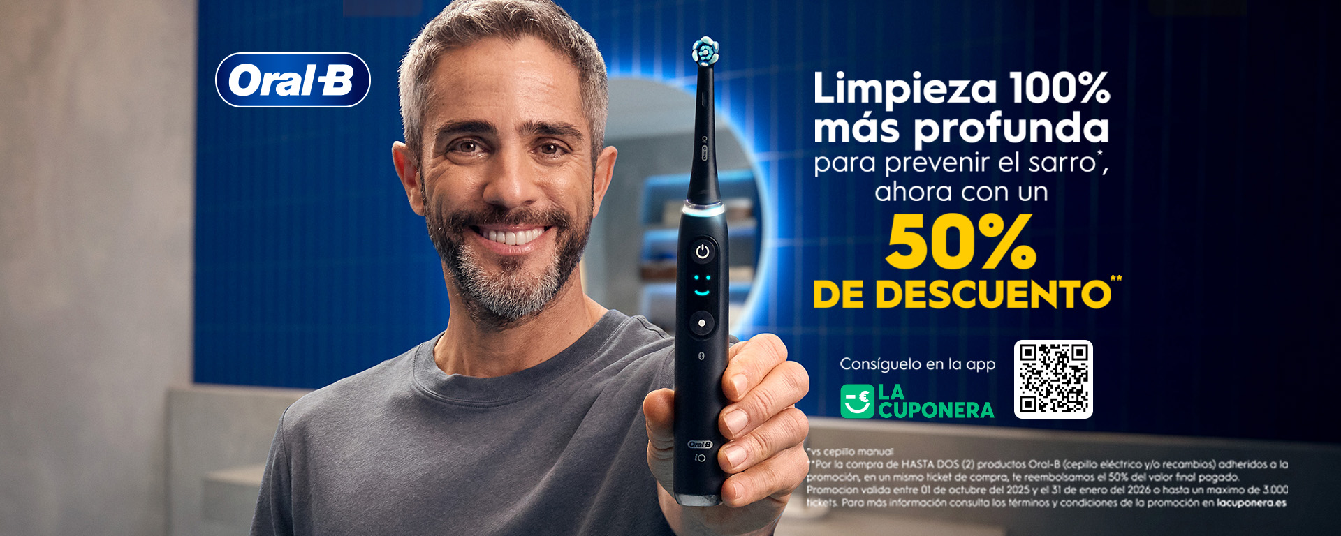 Te reembolsamos el 50 % en cepillos y recambios Oral-B