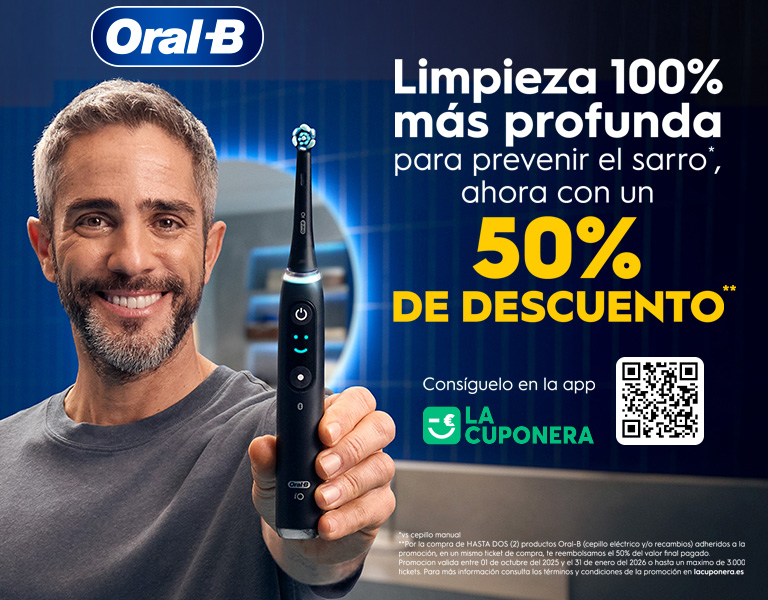 Te reembolsamos el 50 % en cepillos y recambios Oral-B