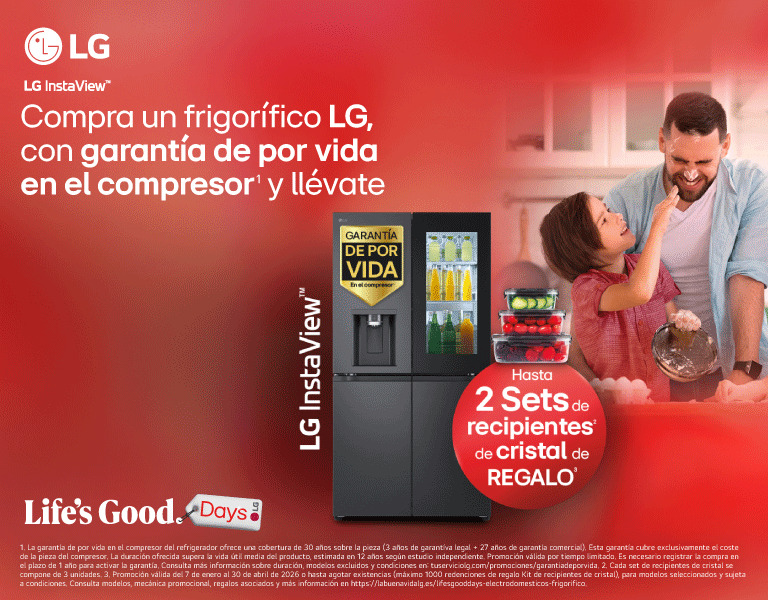 Compra un Frigo LG y llévate hasta dos kits de recipientes de cristal