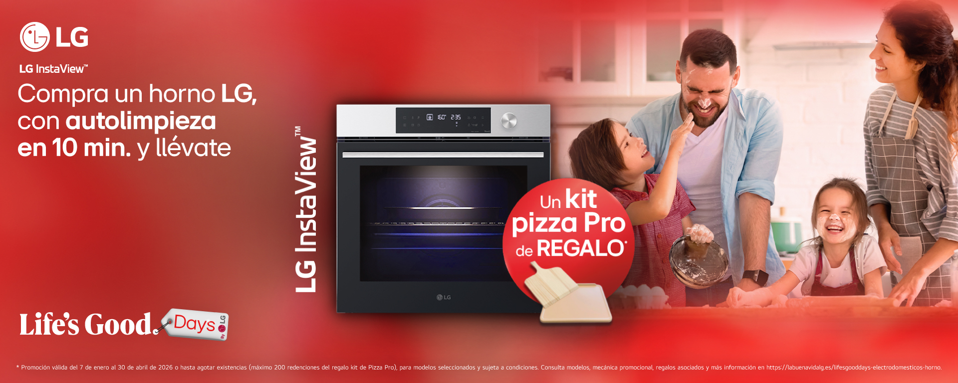 Compra un horno LG y llévate un Kit Pizza Pro
