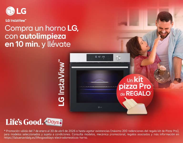 Compra un horno LG y llévate un Kit Pizza Pro