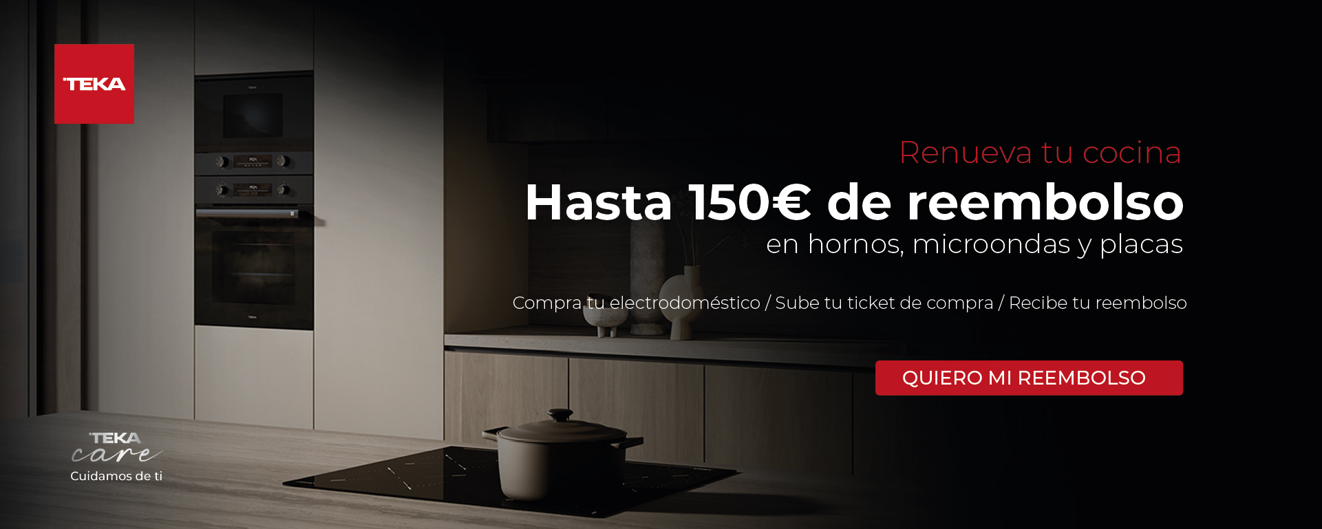 Renueva tu cocina y consigue hasta 150 € de reembolso con TEKA