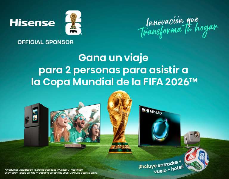 Sorteo de un viaje al Mundial por la compra de tu producto Hisense