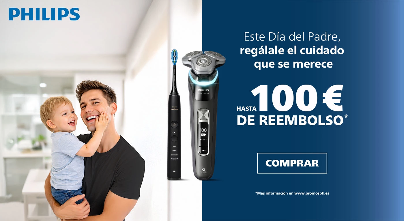 Día del Padre Philips: Consigue tu reembolso en Afeitadoras y Cepillos