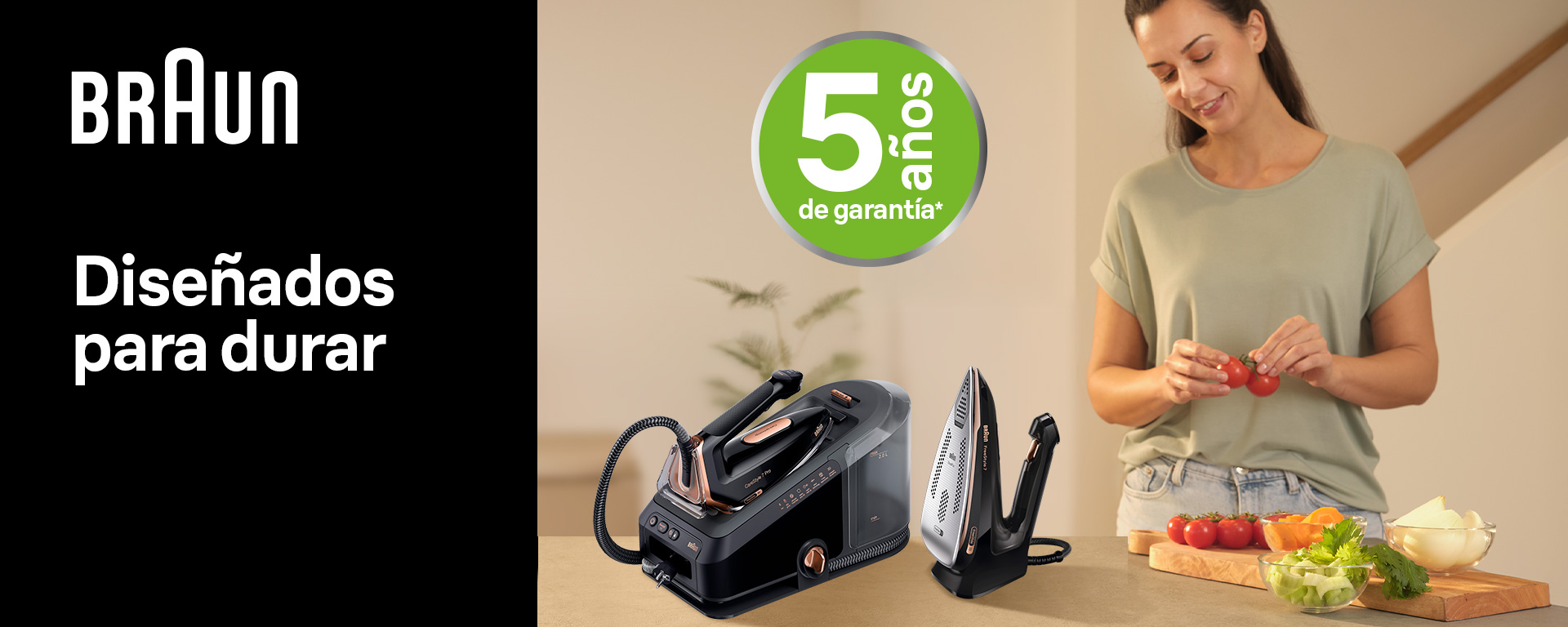 Consigue 5 años de garantía con tu plancha Braun en Euronics