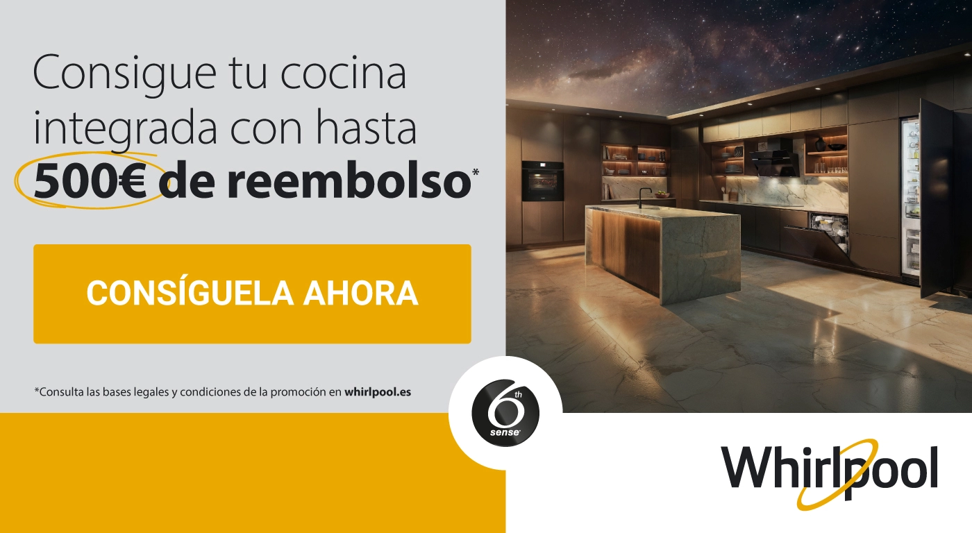 Compra un electrodoméstico Whirlpool y llévate hasta 150€ de regalo