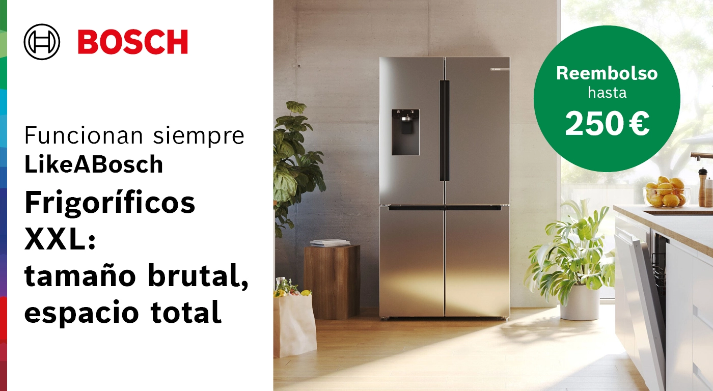 Compra un frigorífico Bosch Frío XXL y llévate hasta 250€ de reembolso