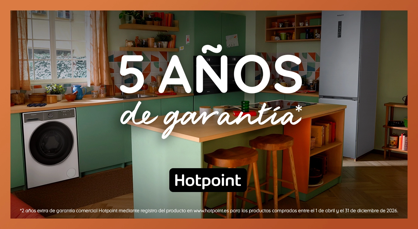 Consigue 2 años adicionales de garantía con Hotpoint