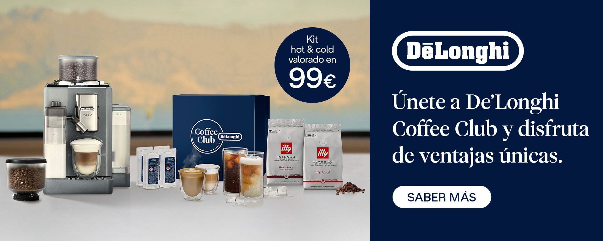 Compra una cafetera De'Longhi y llévate un Kit valorado en 99€   
