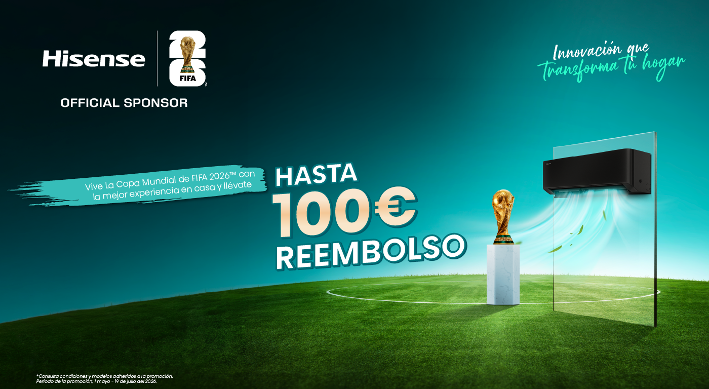 Compra un aire acondicionado Hisense y consigue hasta 100€ de reembolso