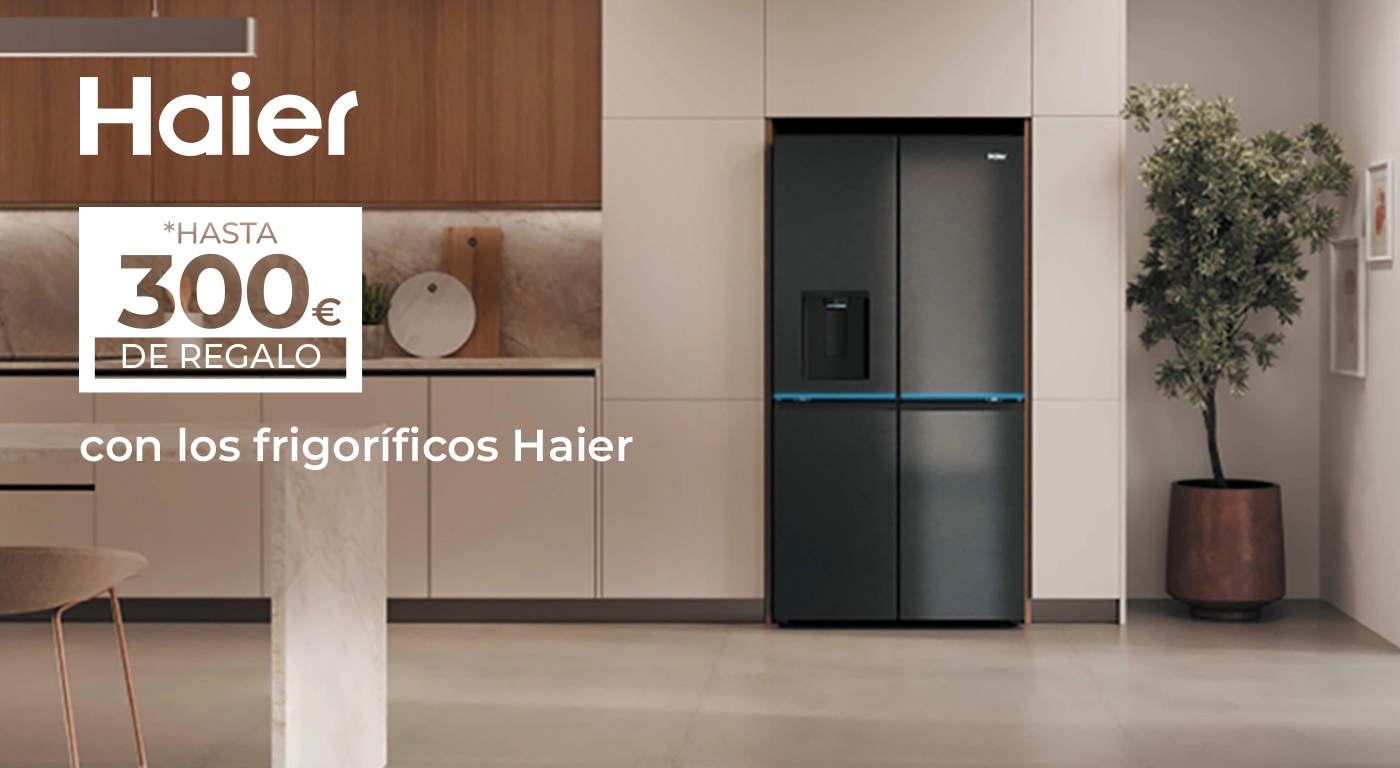 Consigue hasta 300€ de regalo con tu frigorífico Haier