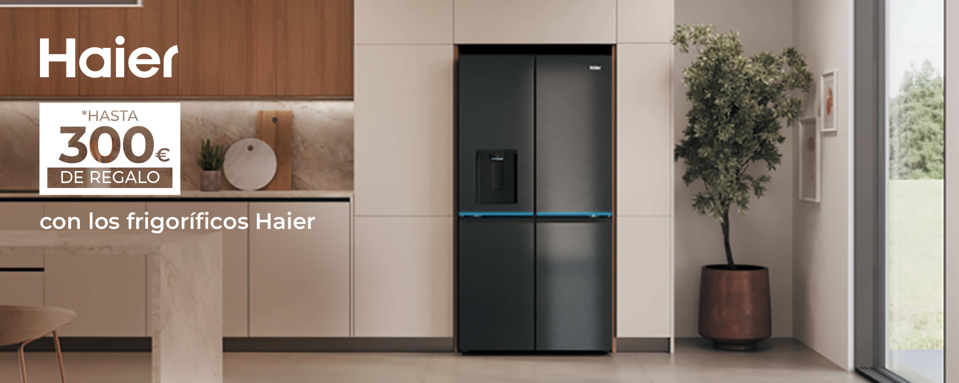 Consigue hasta 300€ de regalo con tu frigorífico Haier