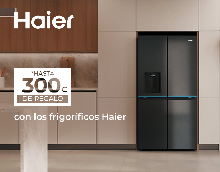Consigue hasta 300€ de regalo con tu frigorífico Haier