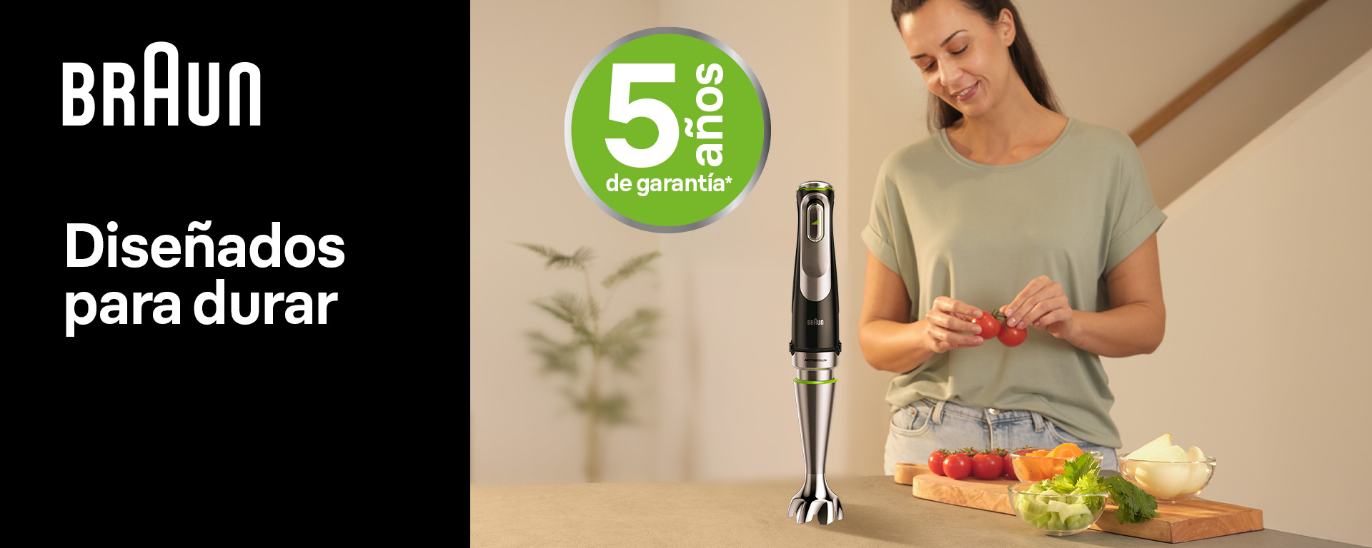 Amplía tu garantía a 5 años con Minipimers Braun