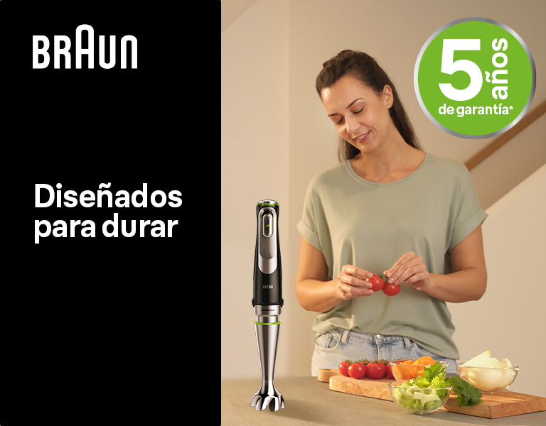 Amplía tu garantía a 5 años con Minipimers Braun