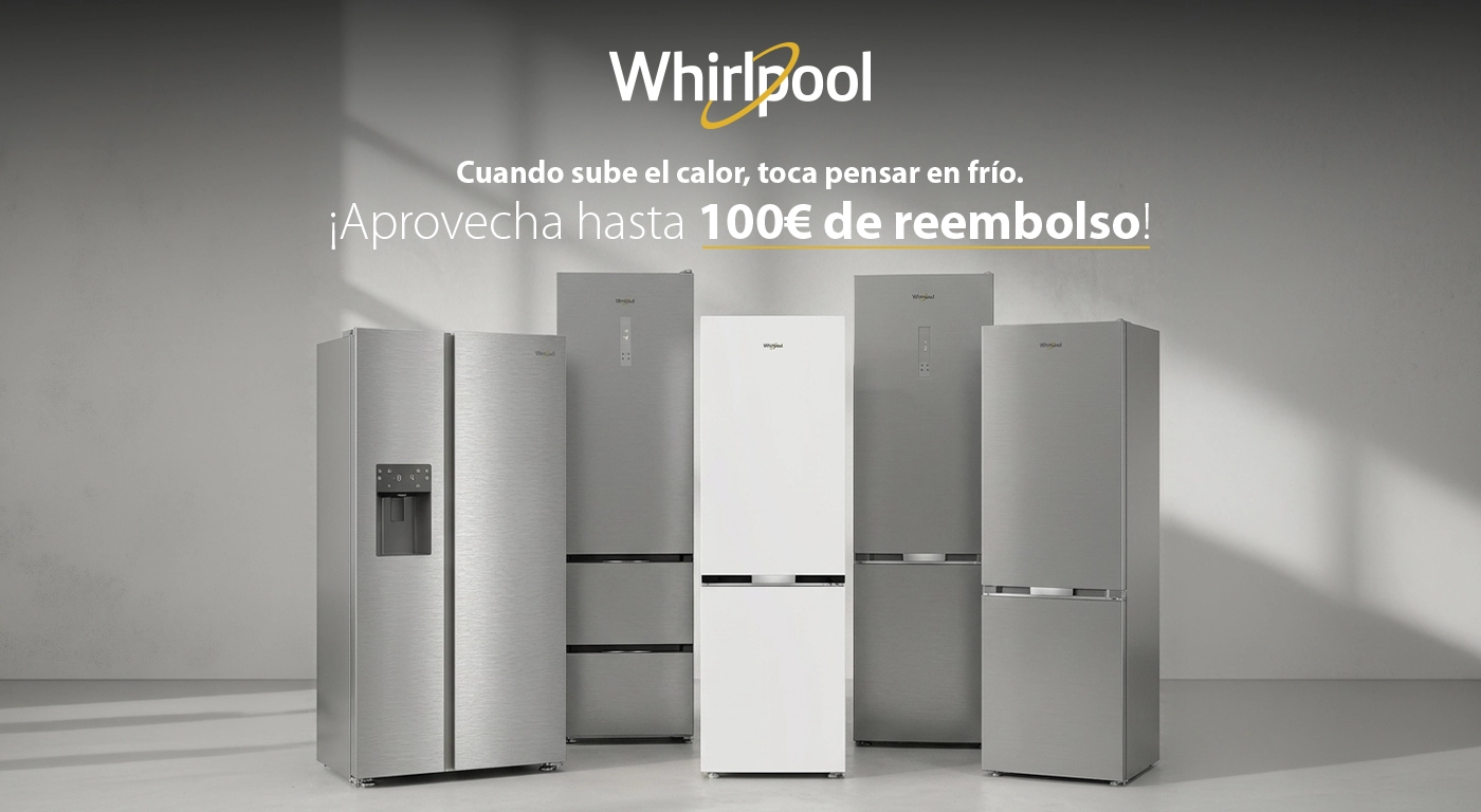Compra un frigorífico Whirlpool y llévate una tarjeta digital de hasta 150 €   