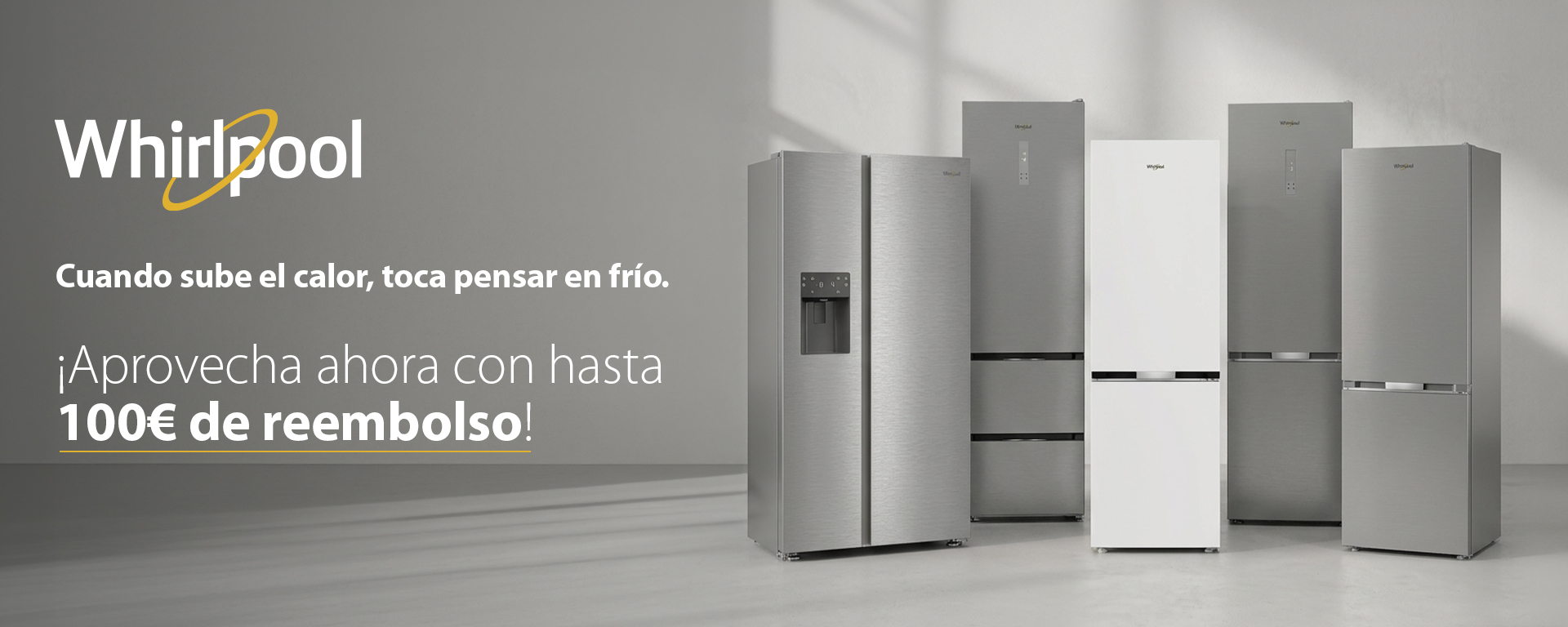 Compra un frigorífico Whirlpool y llévate una tarjeta digital de hasta 150 €   