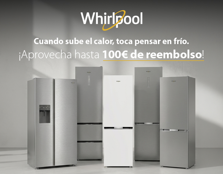 Compra un frigorífico Whirlpool y llévate una tarjeta digital de hasta 150 €   
