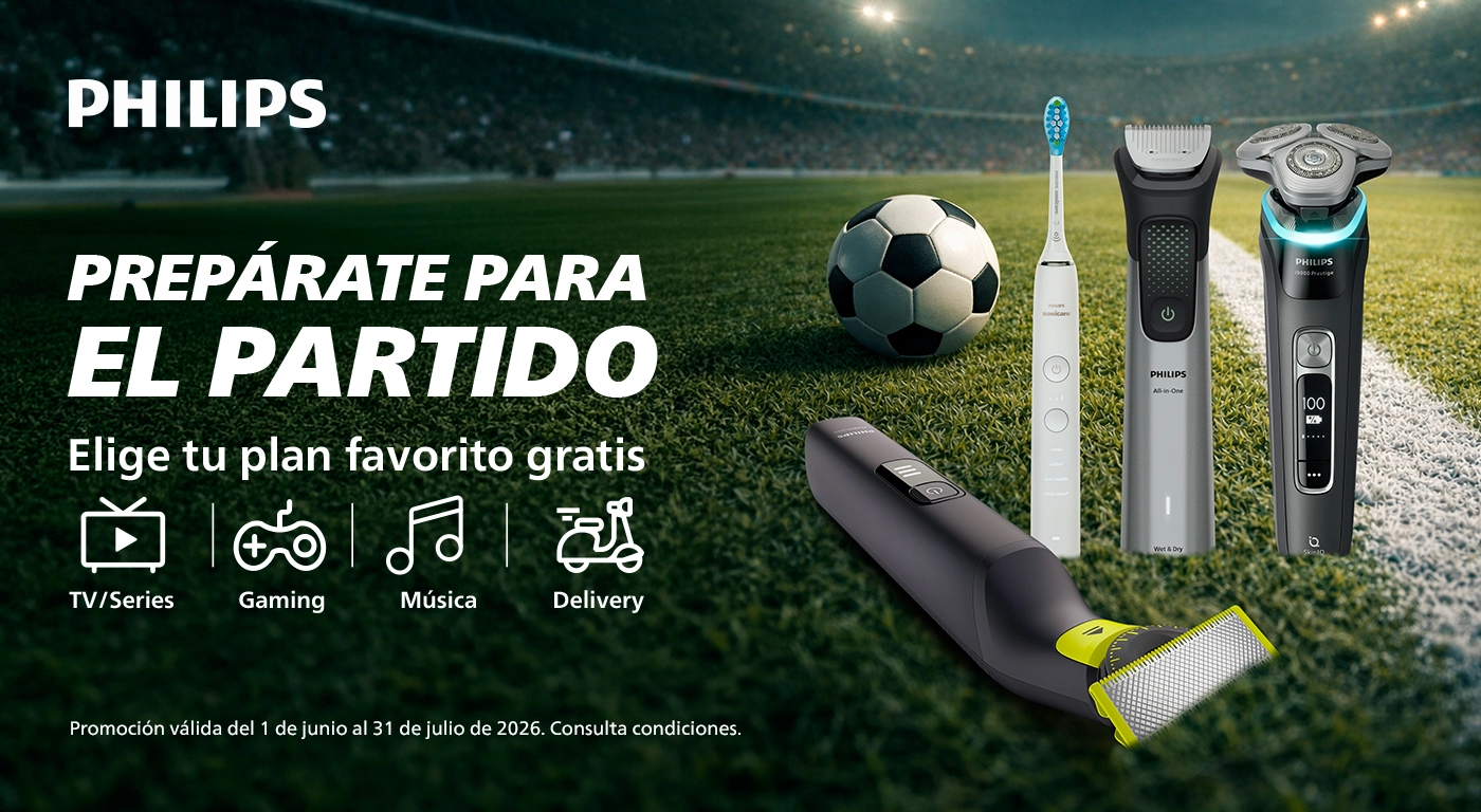 Compra productos Philips de Cuidado Personal y consigue hasta 50€ en Tarjeta Regalo