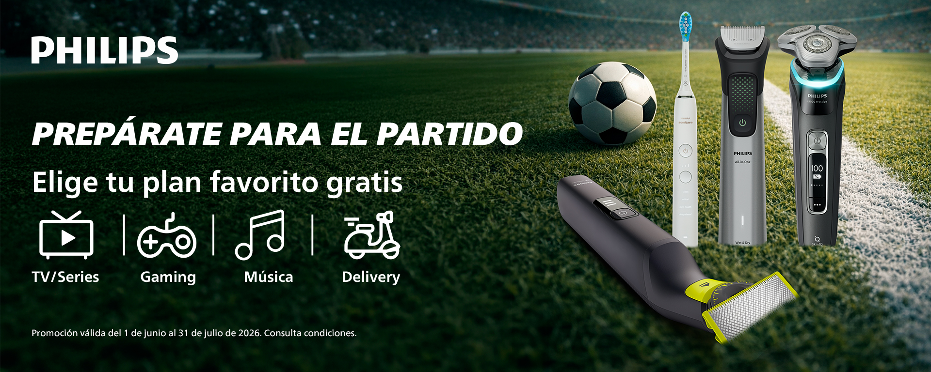Compra productos Philips de Cuidado Personal y consigue hasta 50€ en Tarjeta Regalo