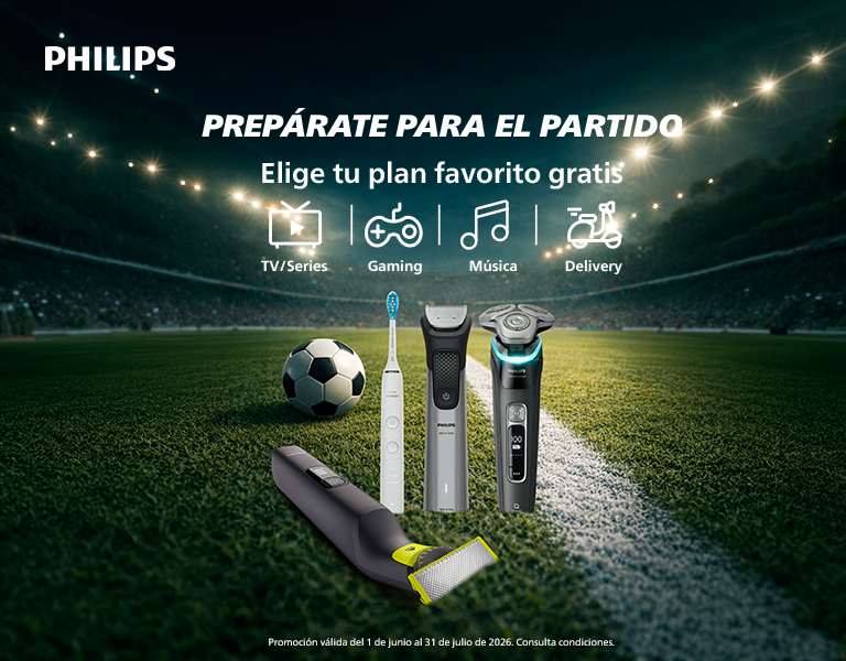 Compra productos Philips de Cuidado Personal y consigue hasta 50€ en Tarjeta Regalo
