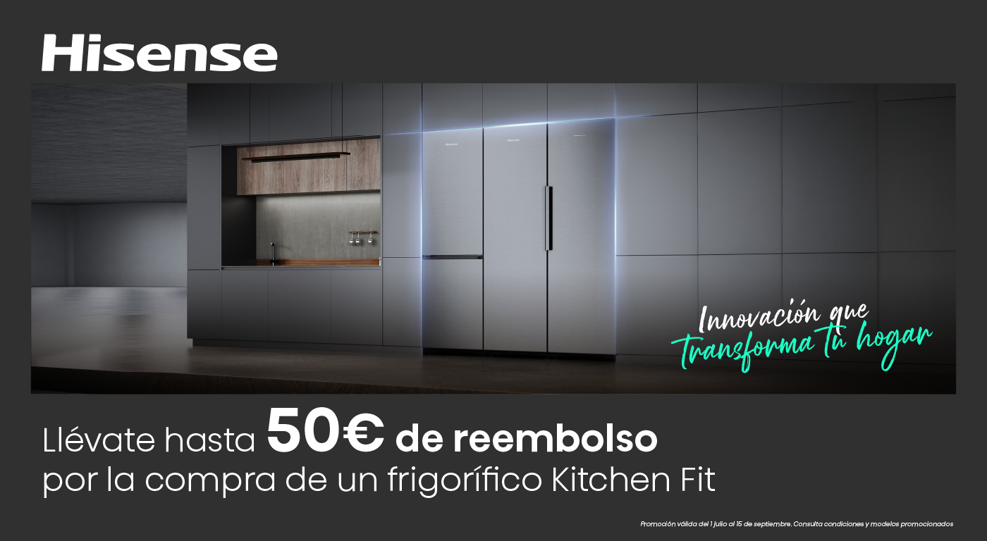 Compra un frigorífico Hisense y consigue hasta 50€ de reembolso