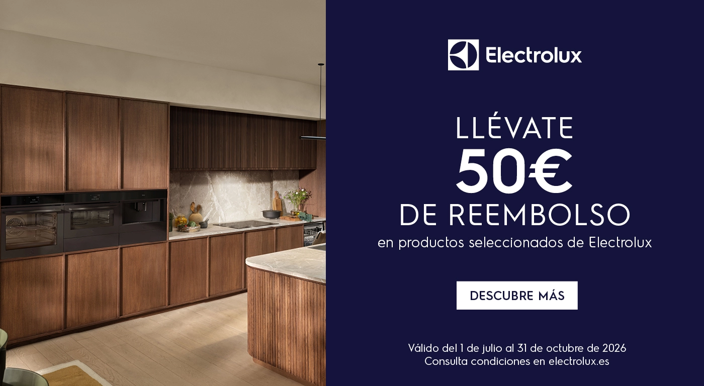 Compra un electrodoméstico Electrolux y llévate 50€ de reembolso 