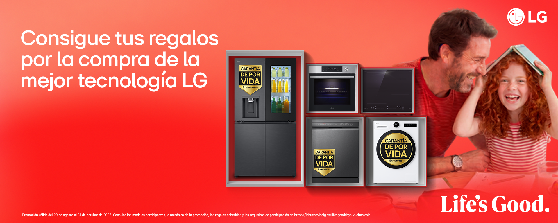 Compra tu electrodoméstico LG y llévate increíbles regalos