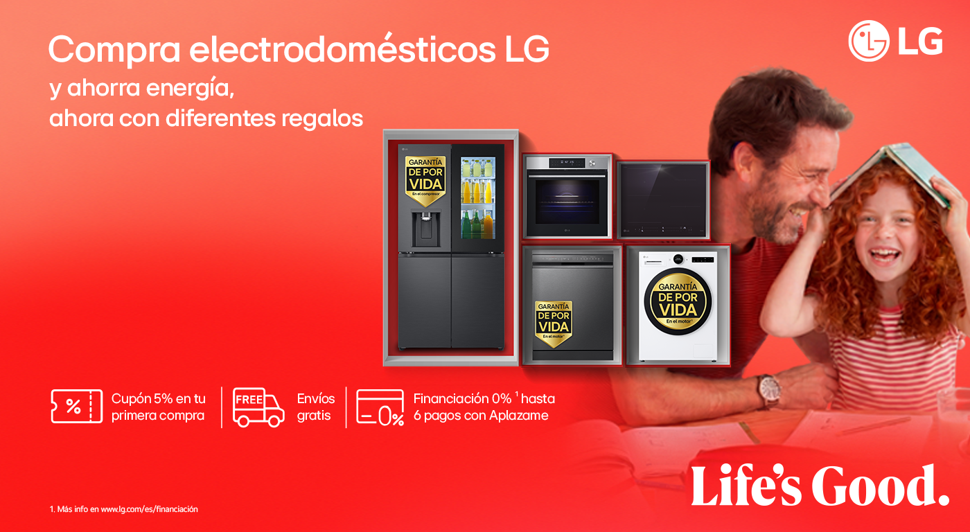 Compra tu electrodoméstico LG y llévate increíbles regalos