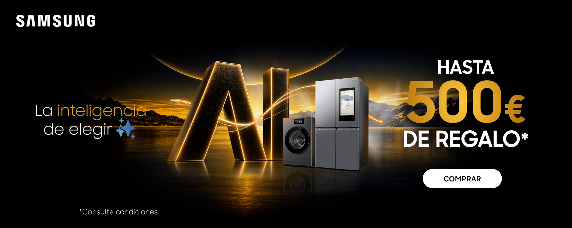 Adelántate al Black Friday: Hasta 500€ de reembolso en electrodomésticos Samsung   